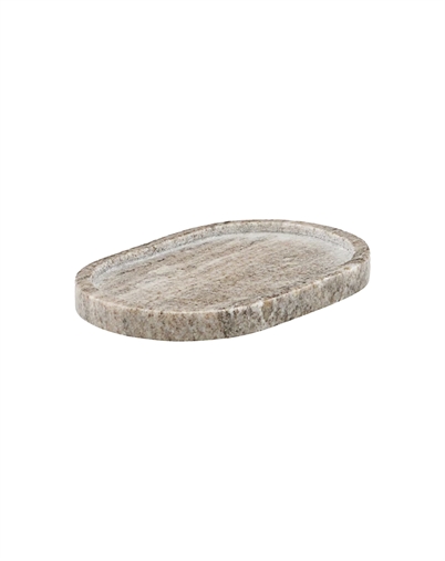Meraki - Oval Marble Bakke - Beige